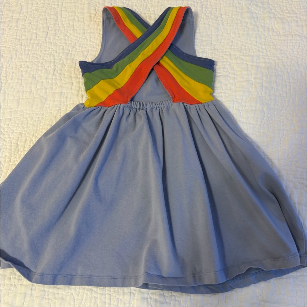 Hanna Andersson Rainbow Crossback Skater Dress with Pockets